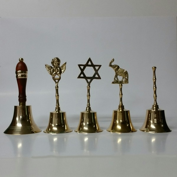 Solid Brass Bell with Brass Angel on top 2