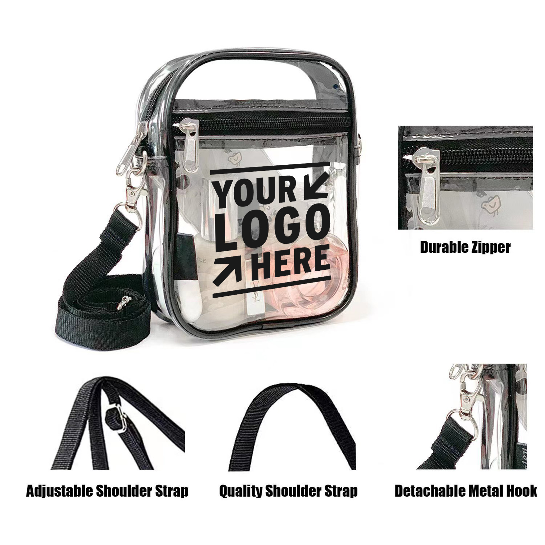 Clear Crossbody Purse Bag