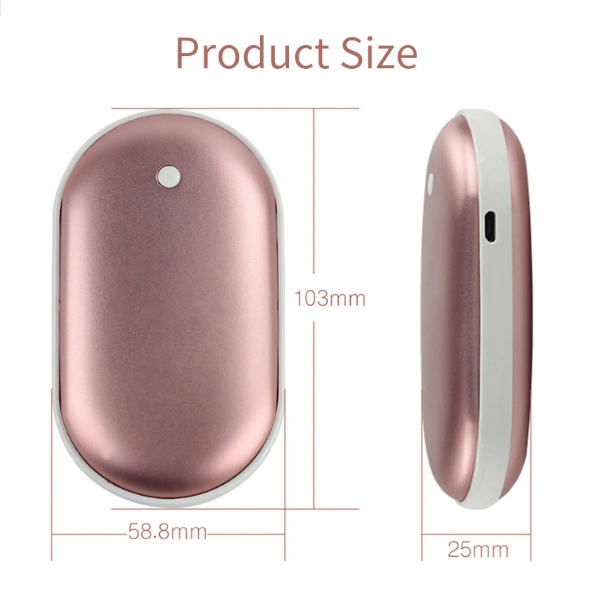 Custom Logo Hand Warmers Rechargeable Electric Pocket Heater 3