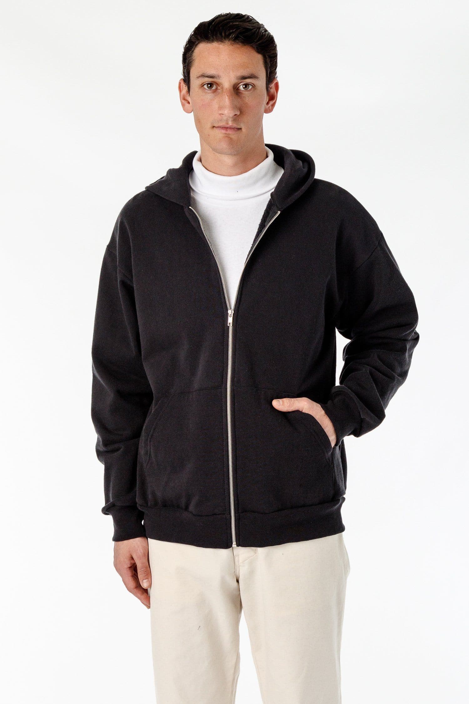 14 OZ HEAVY FLEECE ZIP UP 1