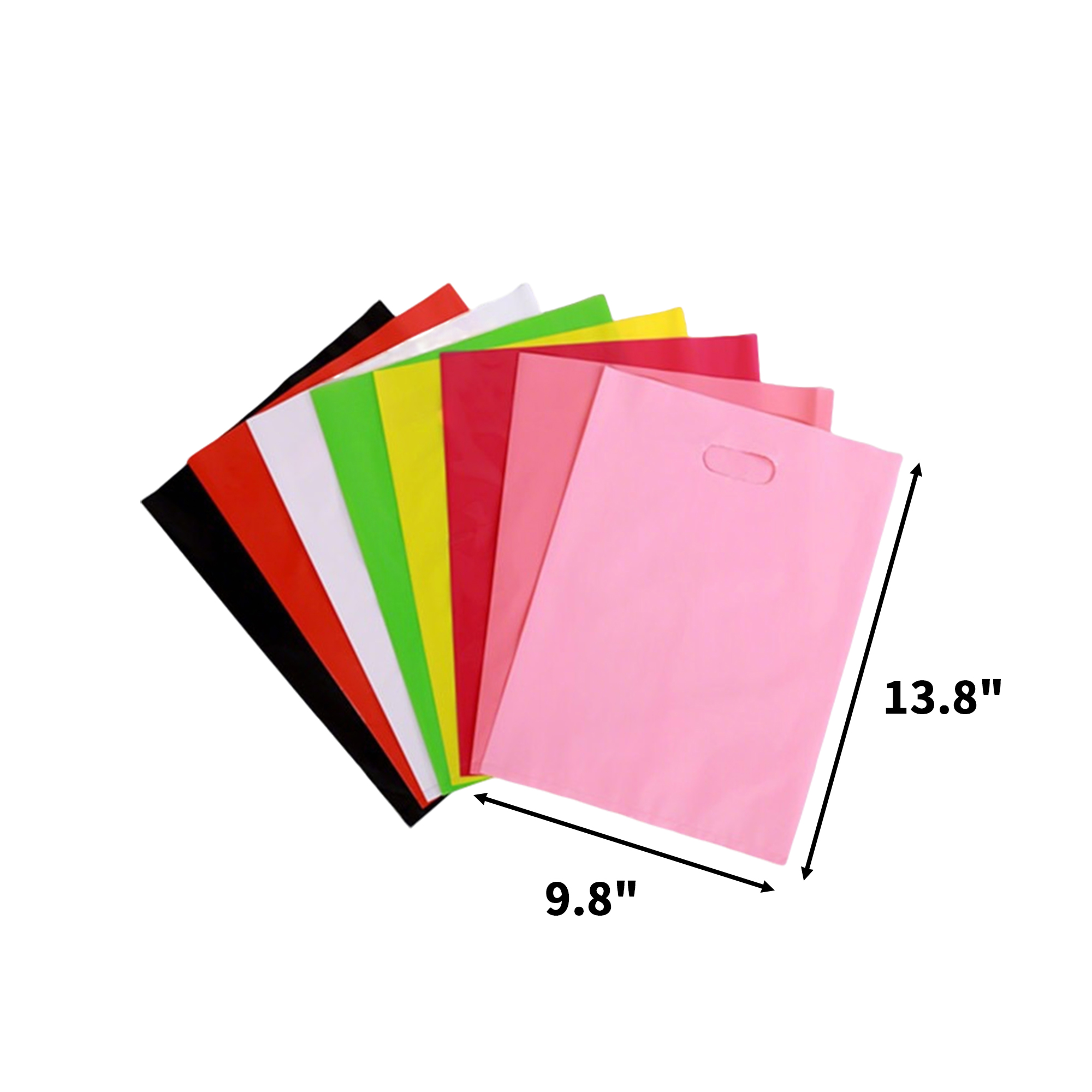 Polypropylene Retail Die Cut Handle Bag 13.8 x 9.8" 4