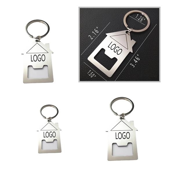 Hot Sale House Design Bottle Opener Keychain 2