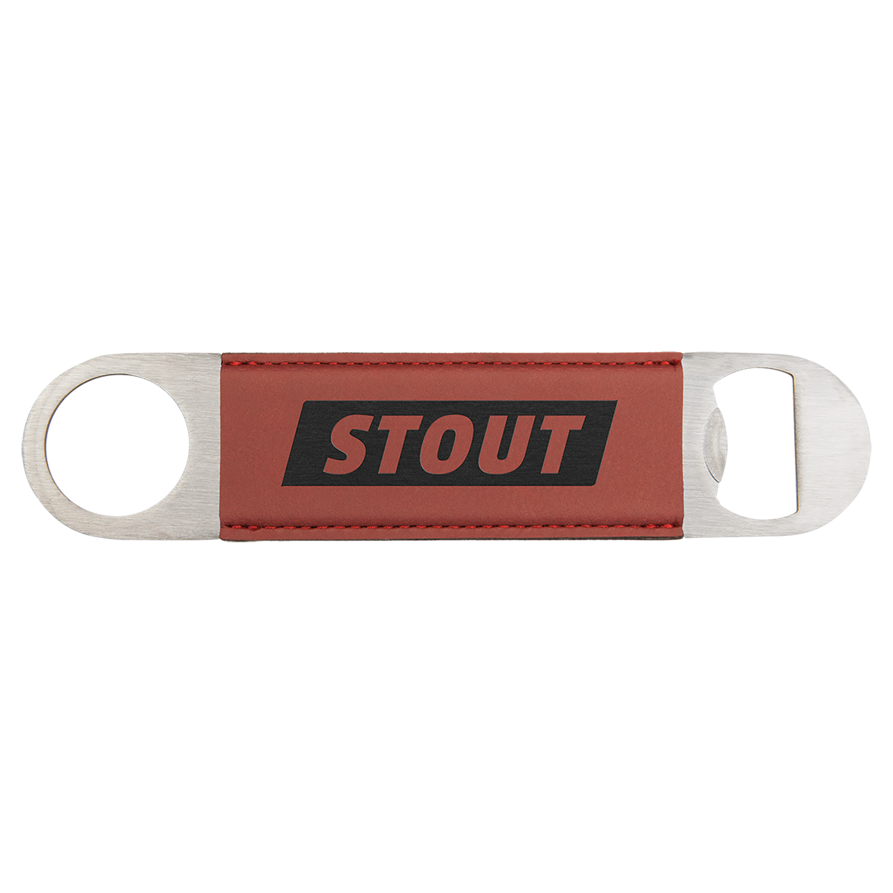 Laser Engraved Leatherette Bottle Opener (1.5"x7") 3