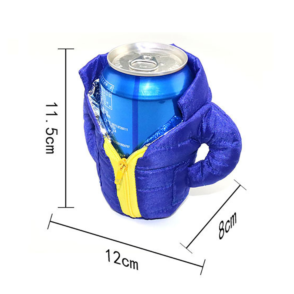Beer Down Jacket Beverage Bottle Cup Sleeve Can Cooler 4