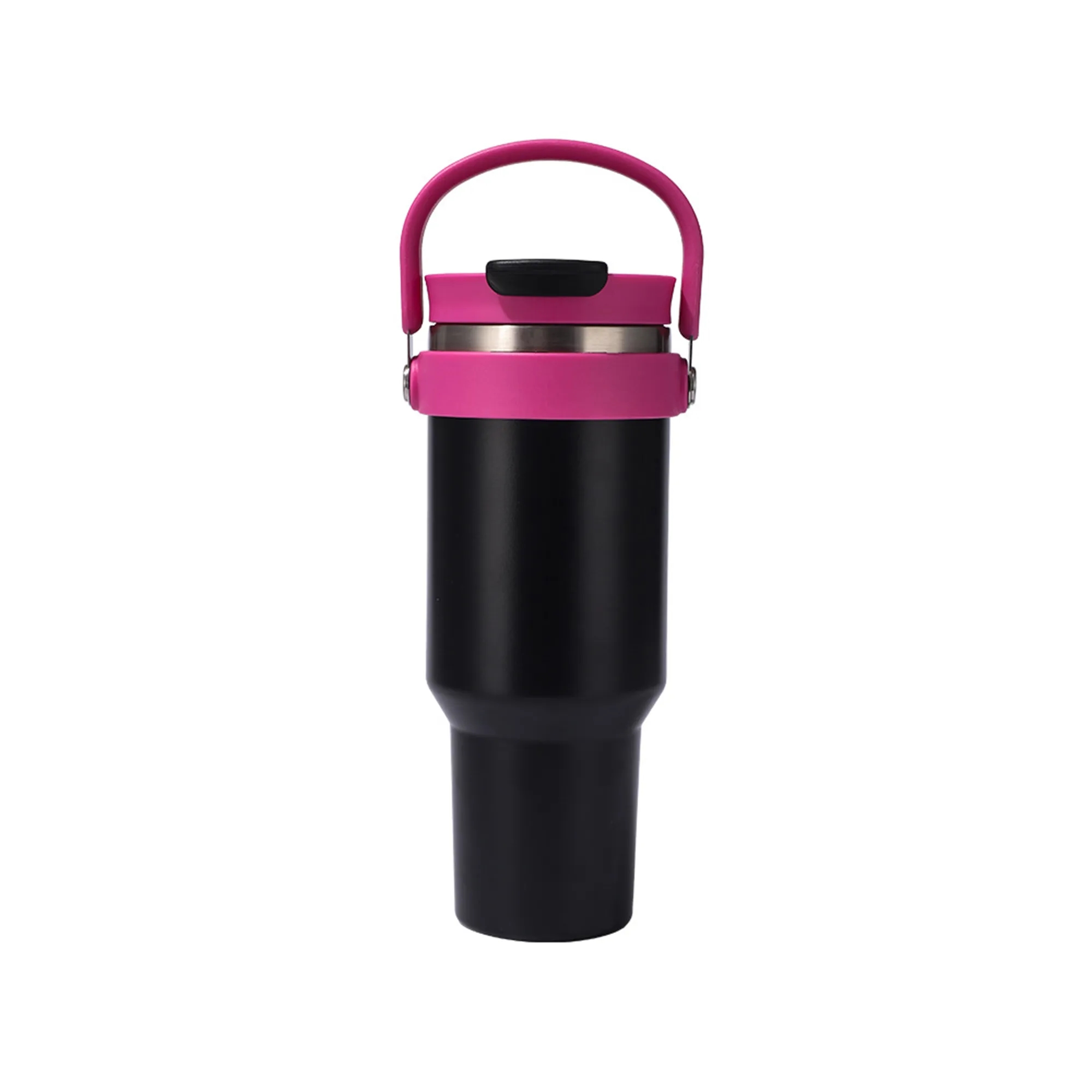Outdoor 40oz Car Thermos Cup with Handle and Straw 1