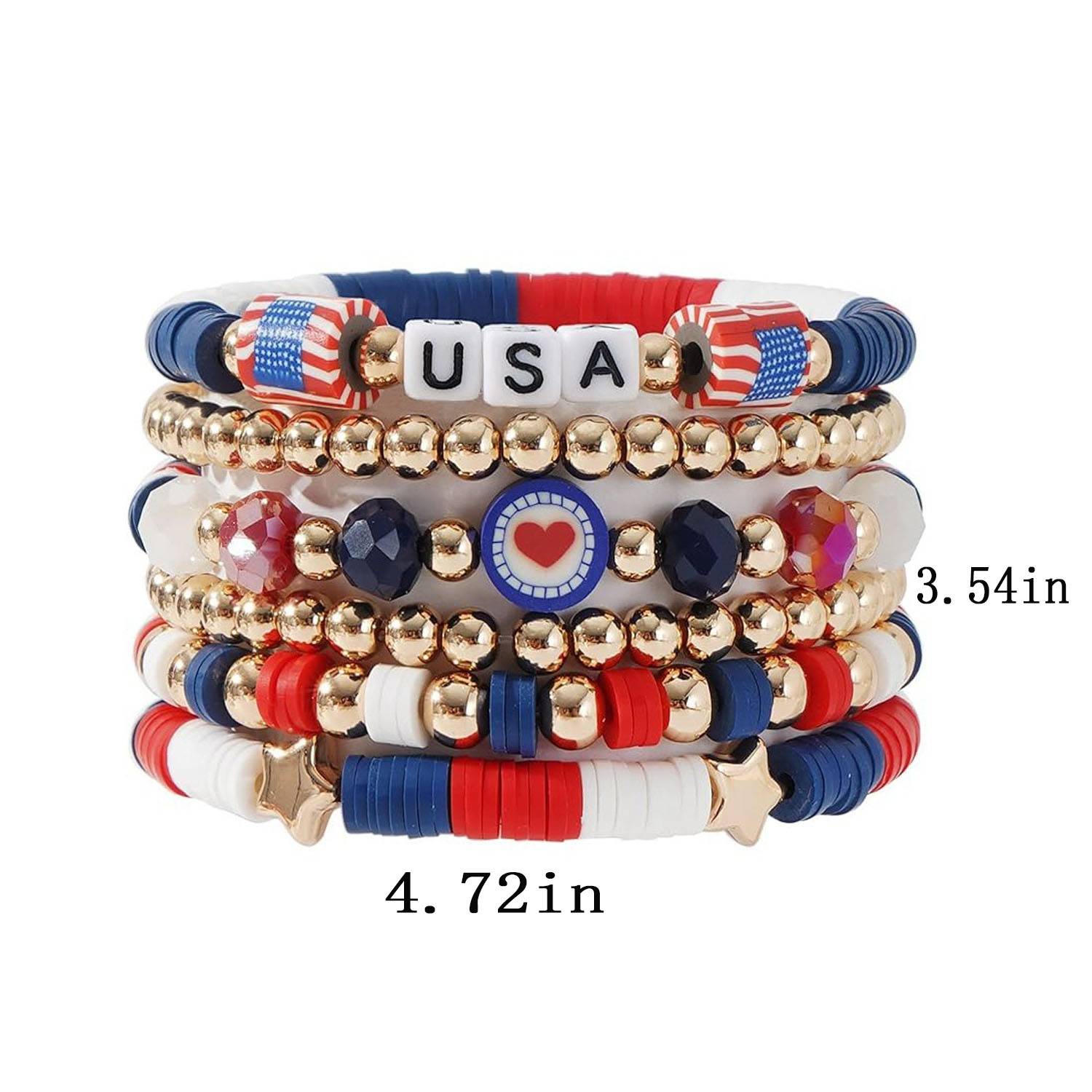Surfer Heishi Bracelets Set for Women 2