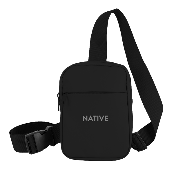 Crosscut Recycled PU Crossbody Bag 11