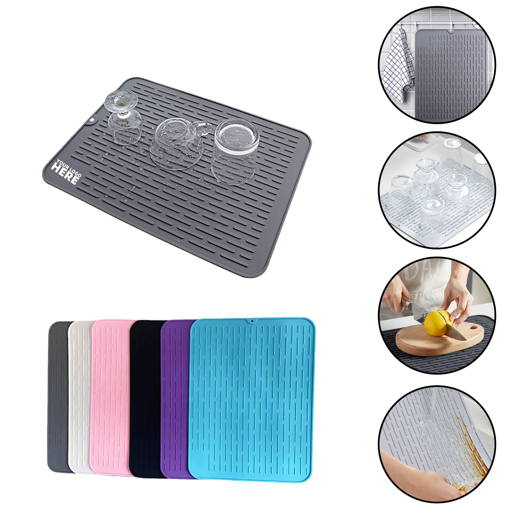 Silicone Folding Thermal Insulation Placemats 1