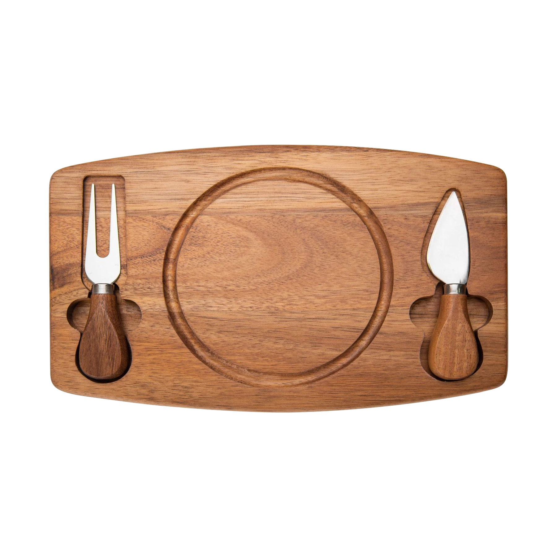 3-Piece Cheese Cutting Board With Knife And Fork 14