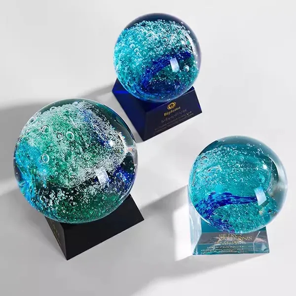 Surfside Wave Art Glass Award 4