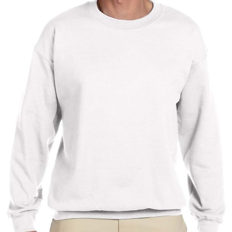 Hanes 9.7 Oz. Ultimate Cotton® 90/10 Fleece Crew, custom hoodie or sweatshirt with logo imprint 3