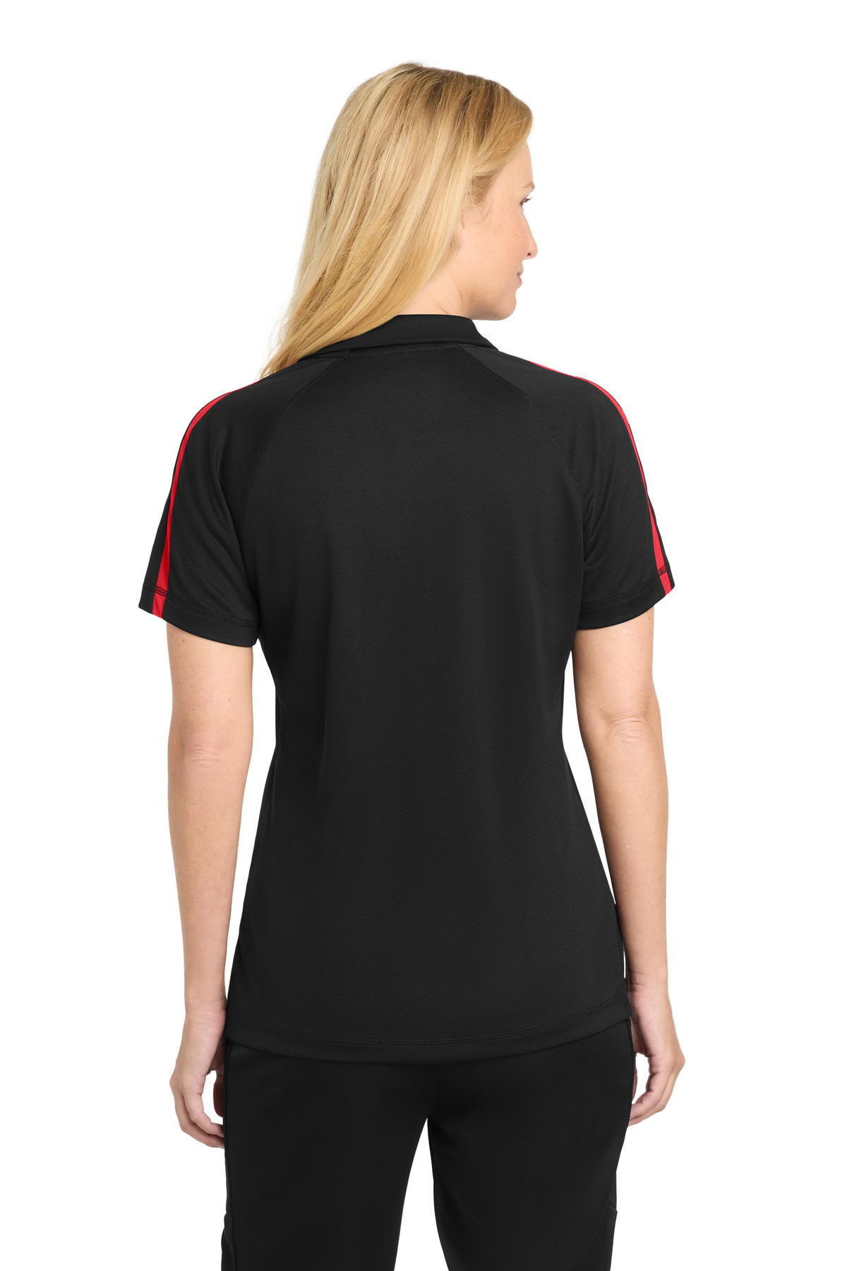 Sport-Tek Women's PosiCharge Micro-Mesh Colorblock Polo. LST685 4