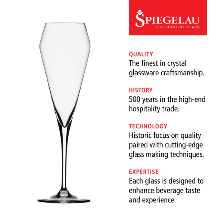 Spiegelau Willsberger 8.5 oz Champagne Flute, set of 4 5