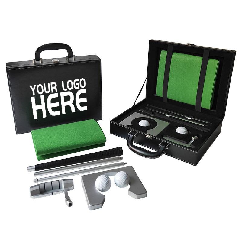 Portable Golf Putter Set Kit With Leather Case 4