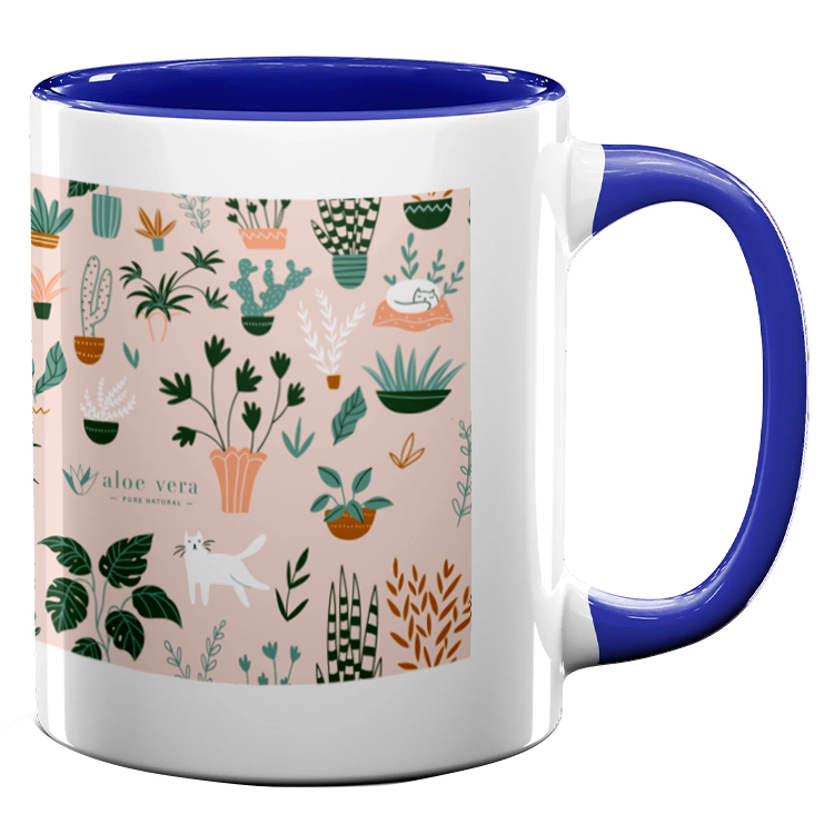 11oz Full Color Colored Handle Mug 20