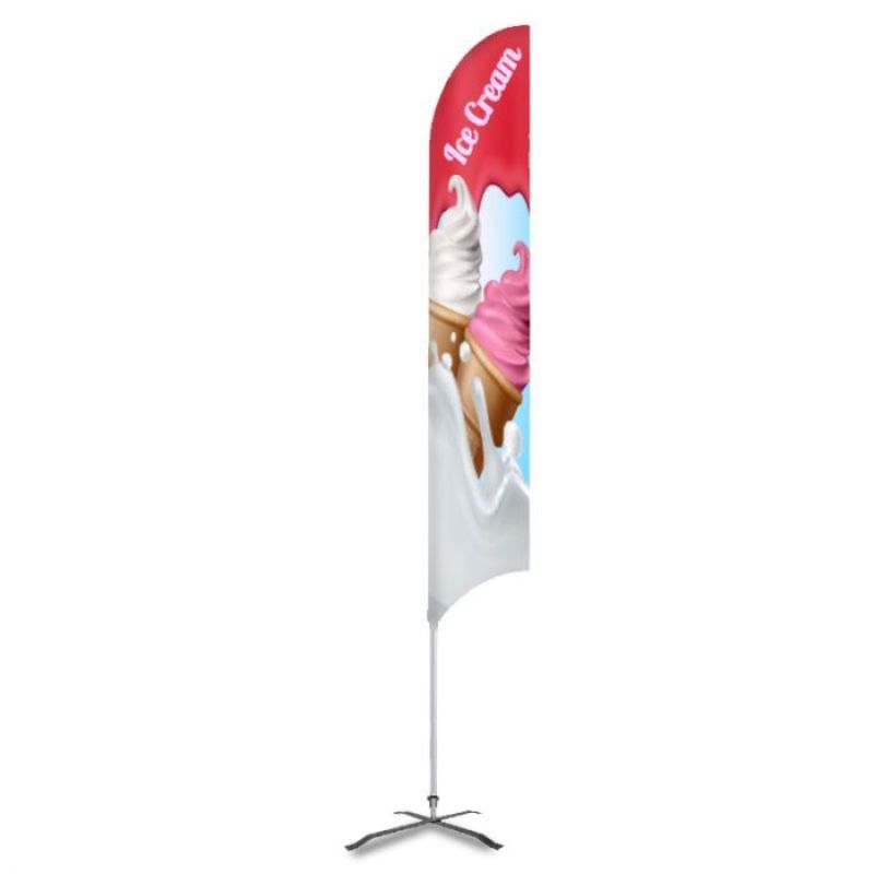 Ice Cream Pre Printed 15' G7 Feather Flag Multicolor 2