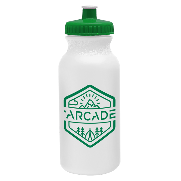 Circuit 20oz Bike Bottle - White w/Push-Pull Lid 2