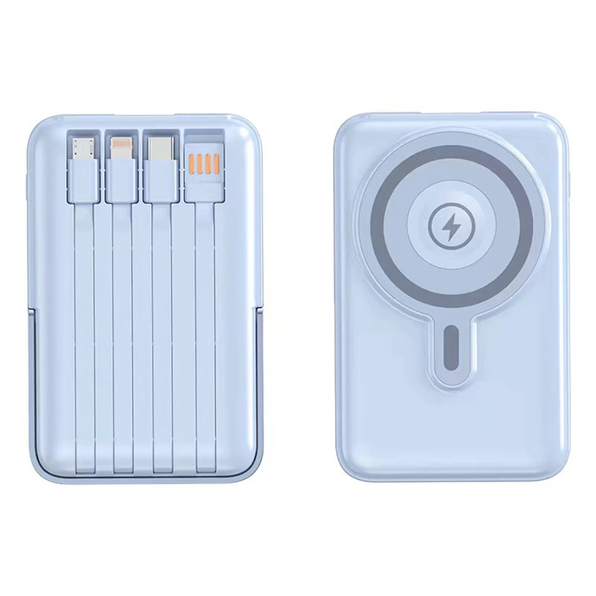 Full Color Magnetic Wireless Charger With Cable 5