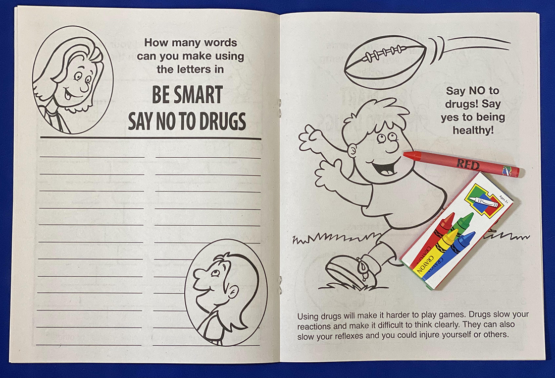 COLORING SET - Be Smart, Say NO to Drugs Coloring Book Fun Pack 3