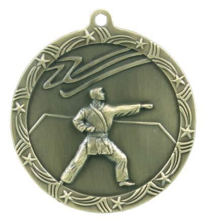 Karate Shooting Star Medal, 2 1/2" 2