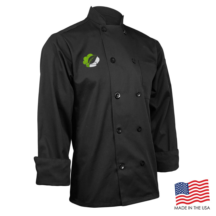 Classic Chef Coat with Long Sleeves (EMBROIDERED LOGO) 4