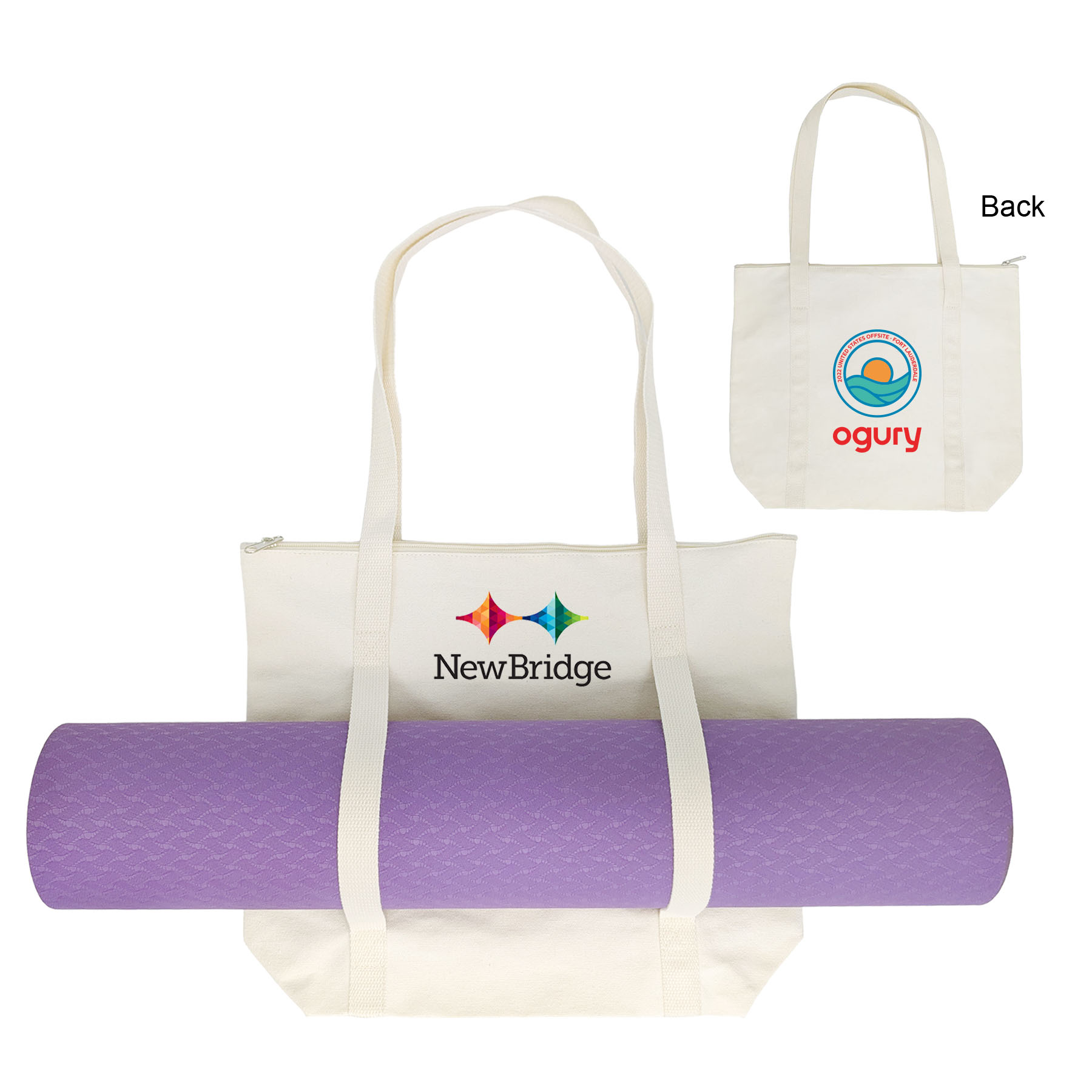 14 oz. Canvas Yoga Tote Bag 4