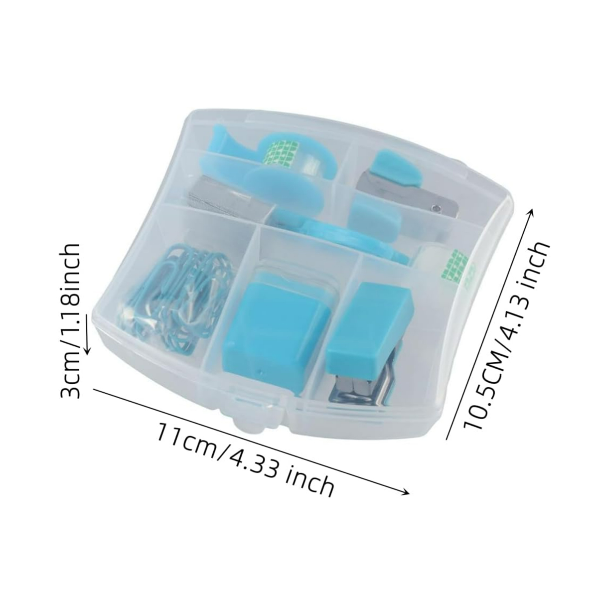 Mini Office Stationery Set W/ Stapler Accessories in Case 3