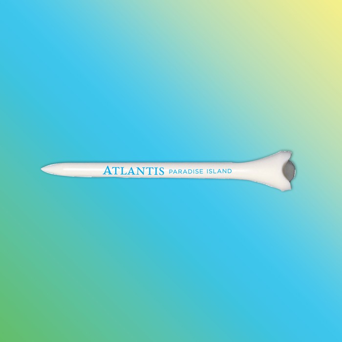 "Hit It Long" Tiger Aerodynamic Golf Tees (2 3/4") 1