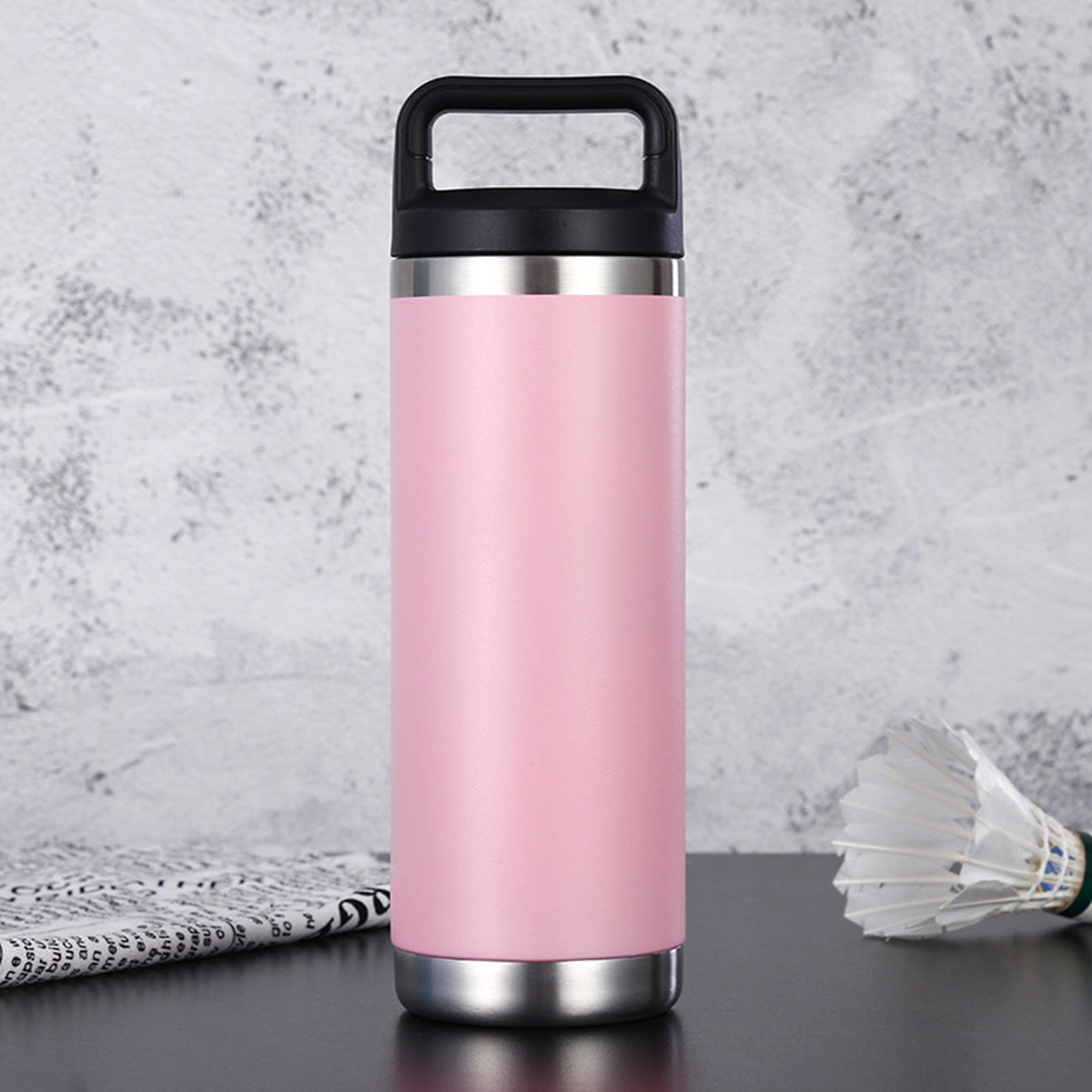 18 OZ Double Wall Vacuum Stainless Steel Mug with Laptop Lid 5