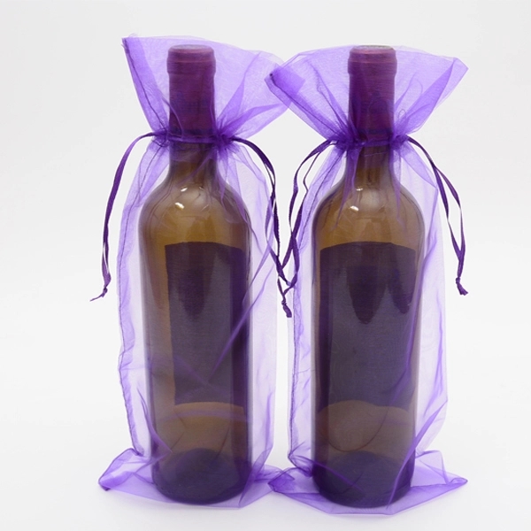 Organza Drawstring Wine Bags 1