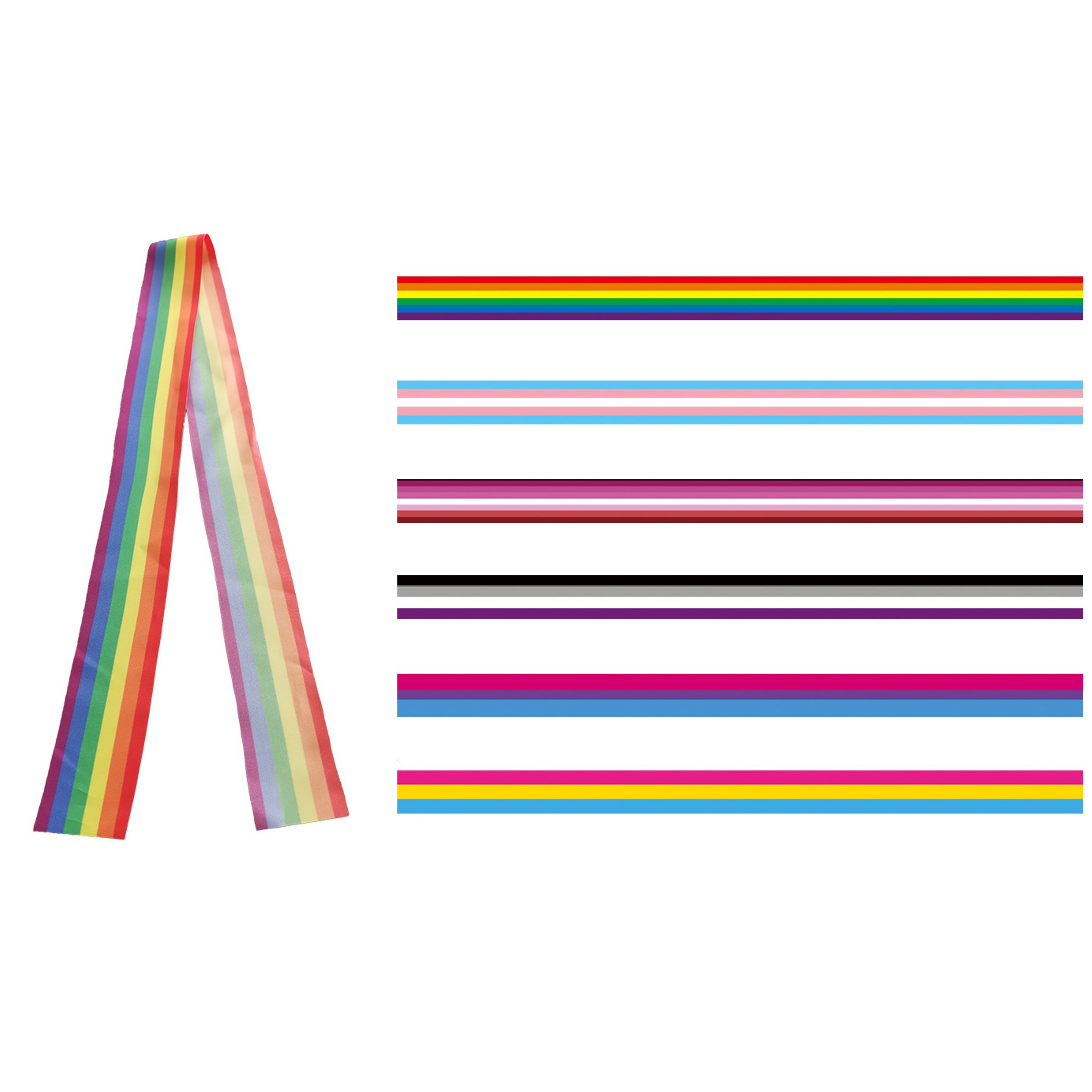 Rainbow Wrist Ribbon (direct import) 2