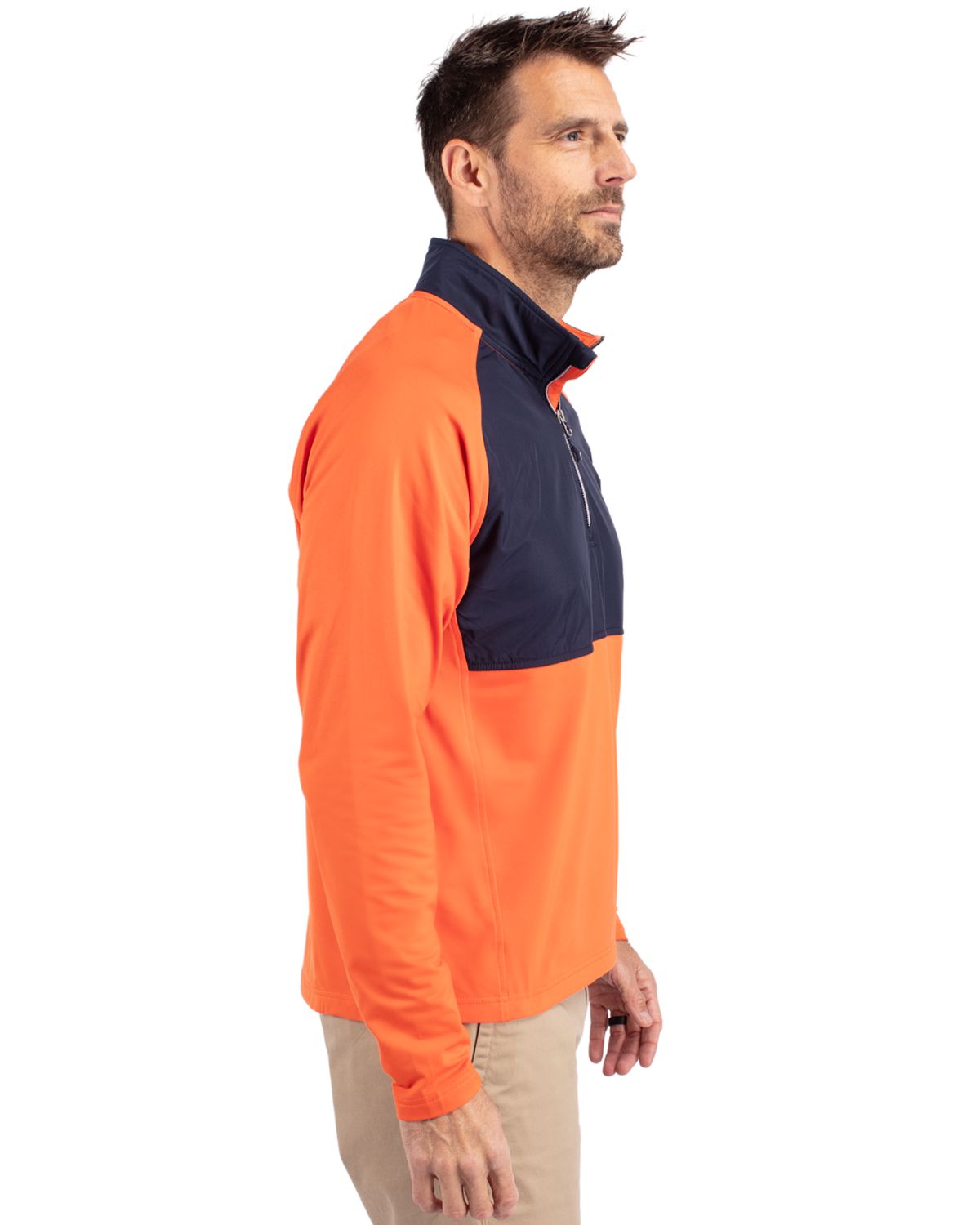 Cutter & Buck Adapt Eco Knit Hybrid Recycled Mens Quarter Zip 58