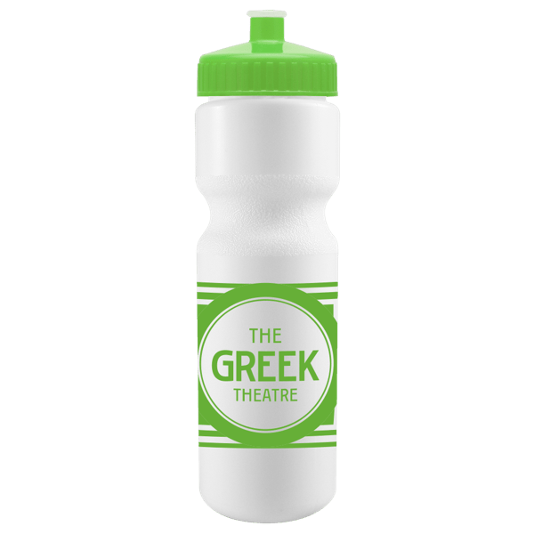 Cyclo-Cross 28oz Bike Bottle - White w/Push-Pull Lid 30