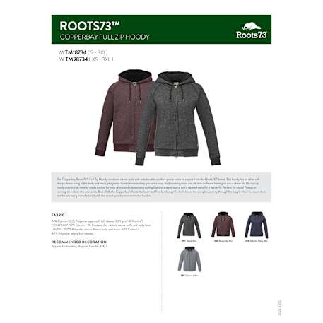 Men's COPPERBAY Roots73 FZ Hoody 105