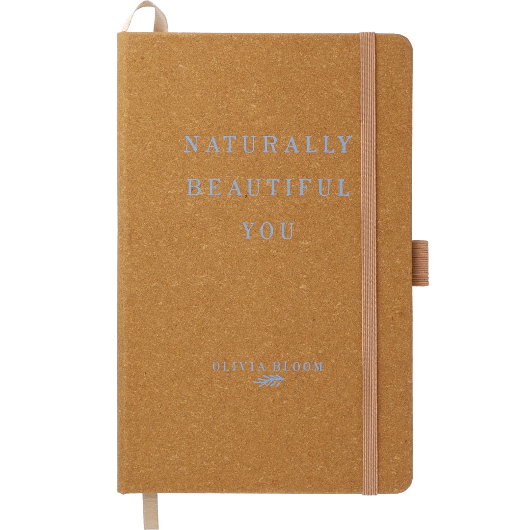 FSC® Mix 5.5" x 8.5" Recycled Leather Bound Journa 73