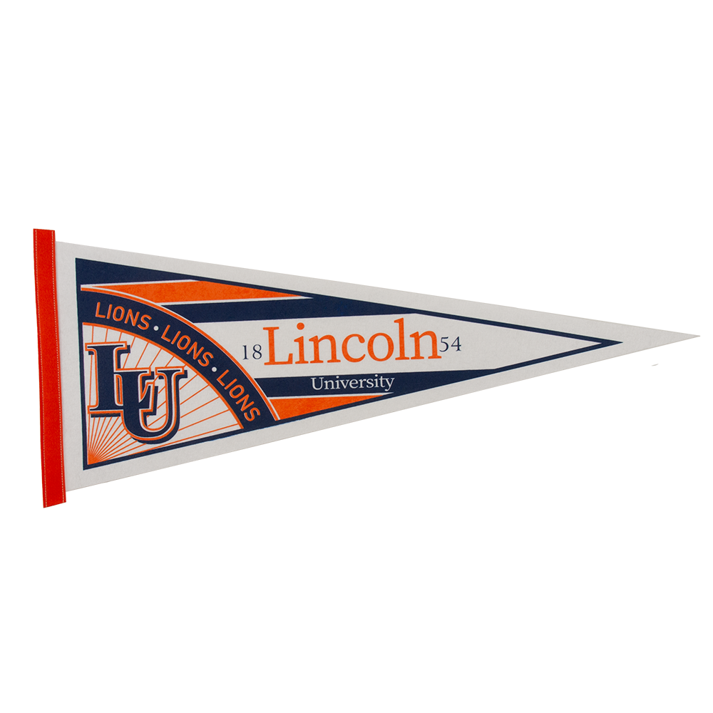 12" x 30" White Felt Pennant 5