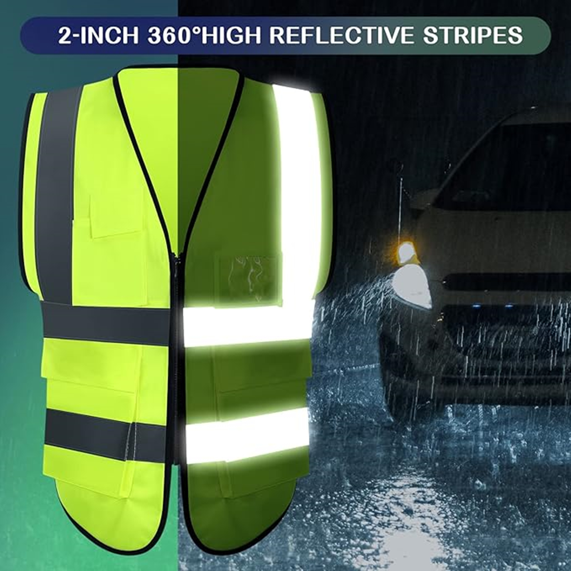 Safety Vest With Reflective Strips 4
