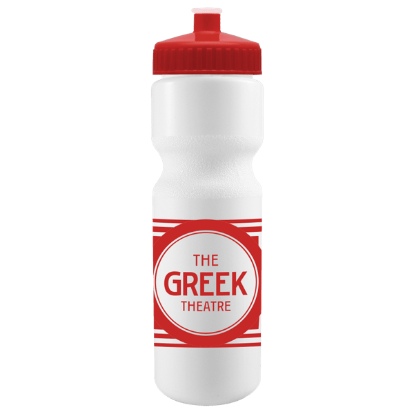 Cyclo-Cross 28oz Bike Bottle - White w/Push-Pull Lid 67