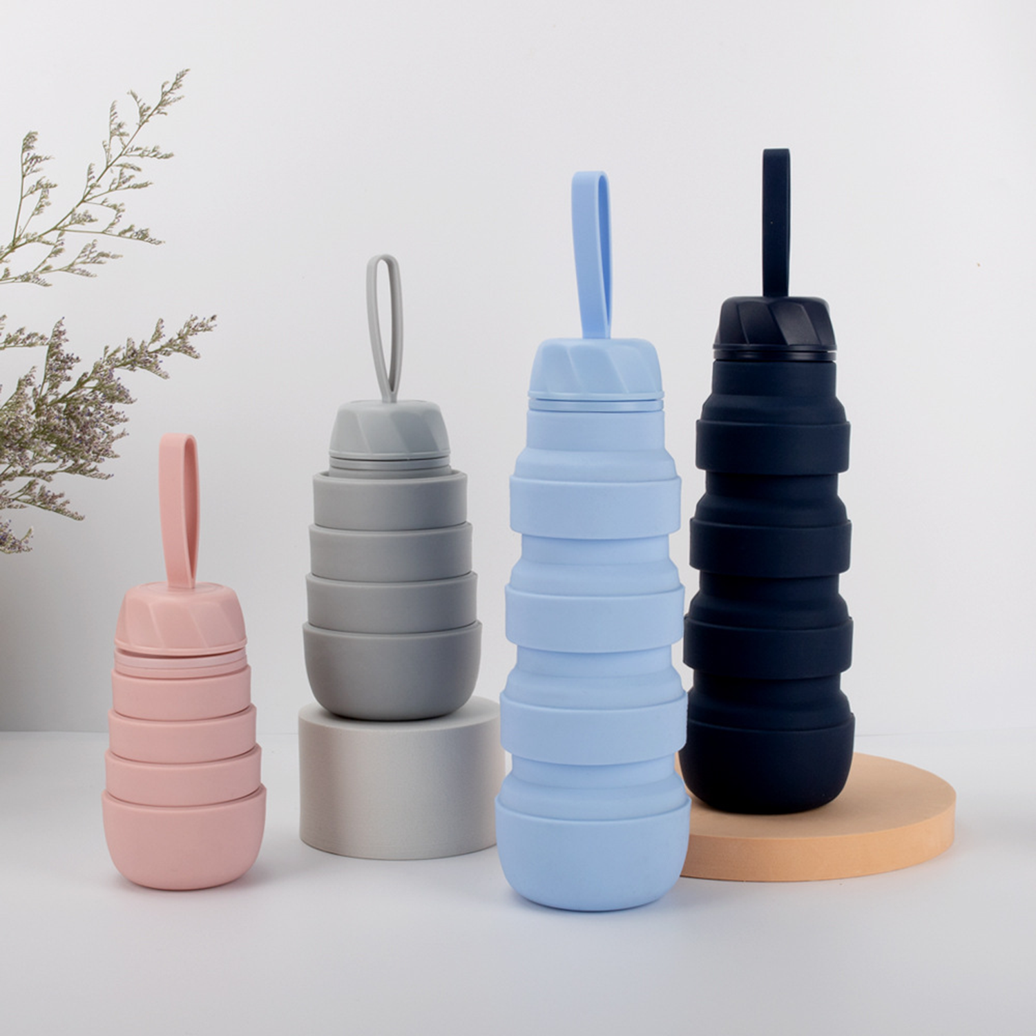 18Oz Silicone Collapsible Water Bottles 2