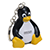 Sitting Penguin Stress Reliever Key Chain 4