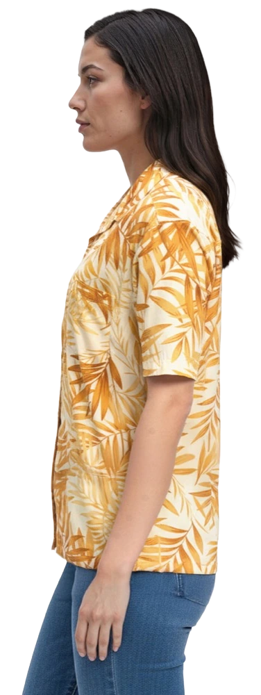 Tonal Print Camp Shirt 13