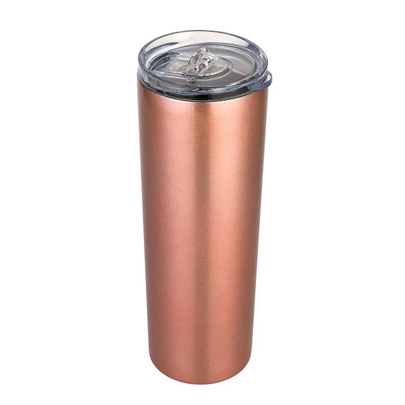 20Oz Straight Stainless Steel Tumbler Insulated Water Bottle 2