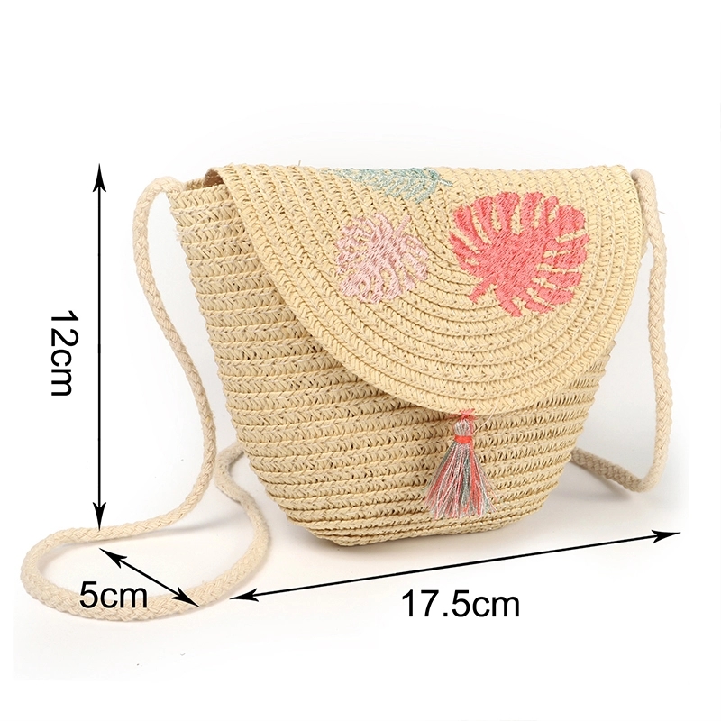 Kids Tassel Straw Crossbody Bag 3
