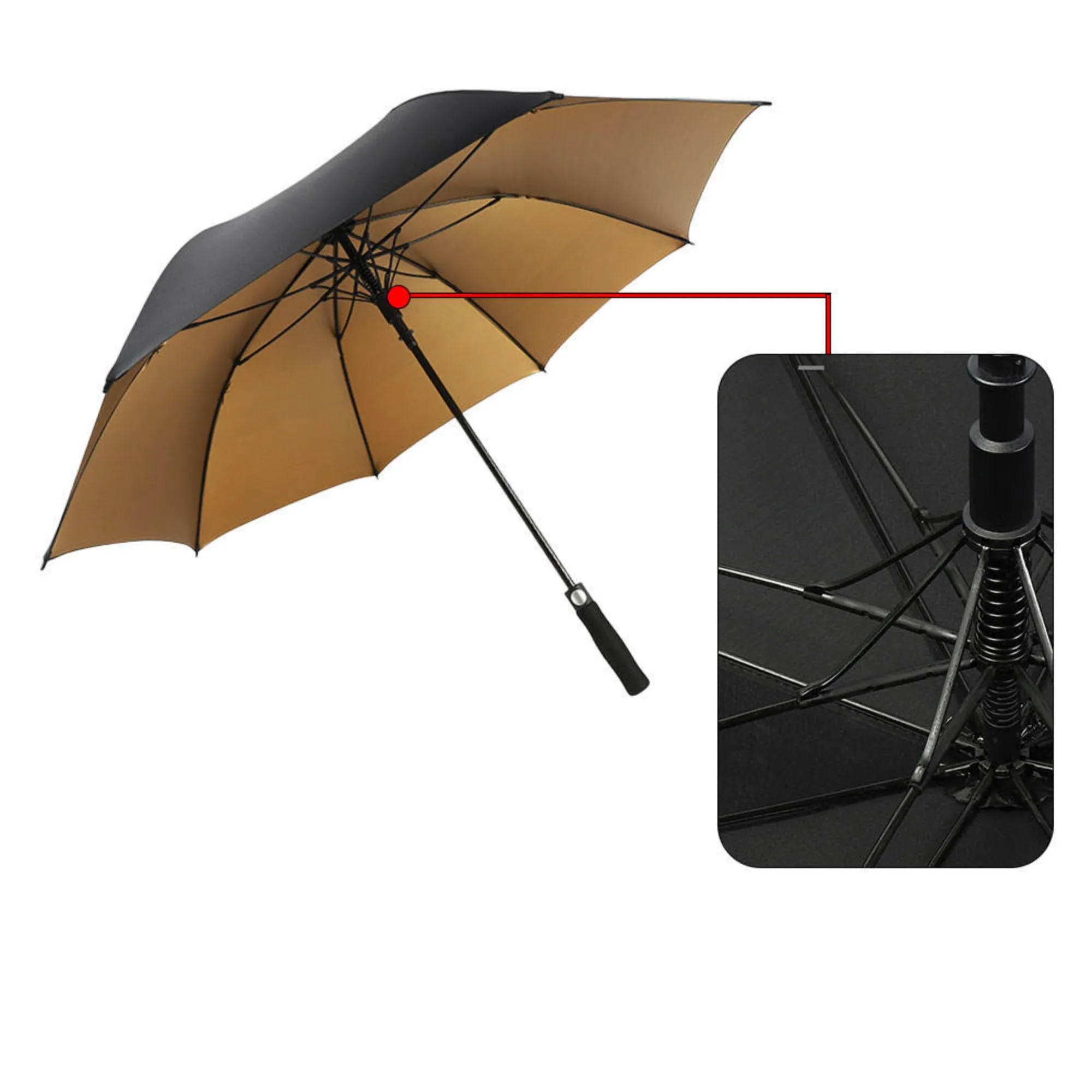 27inch Large Luxury Promotional Branded Custom Golf Umbrella 1