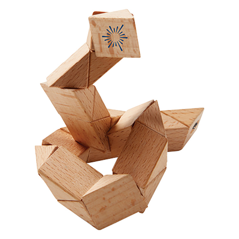 Wooden Snake Puzzle 3