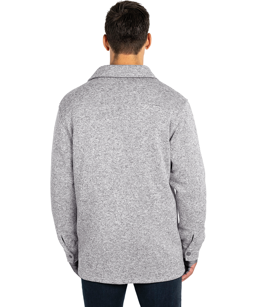 Heathered Fleece Snap Shacket 96