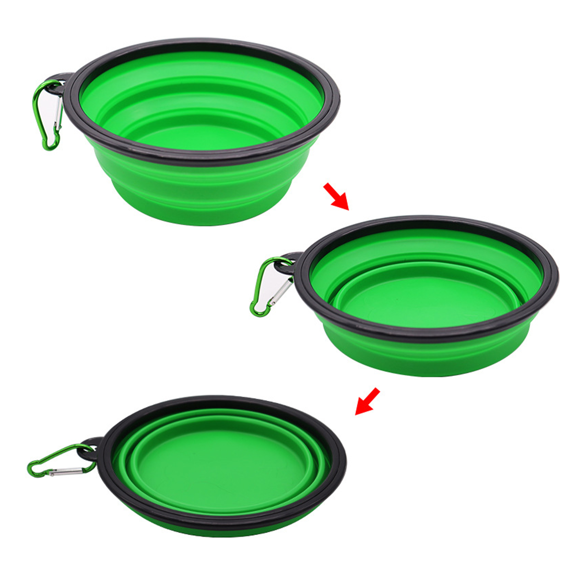 34 oz Collapsible Dog Food Bowl with Clip 5