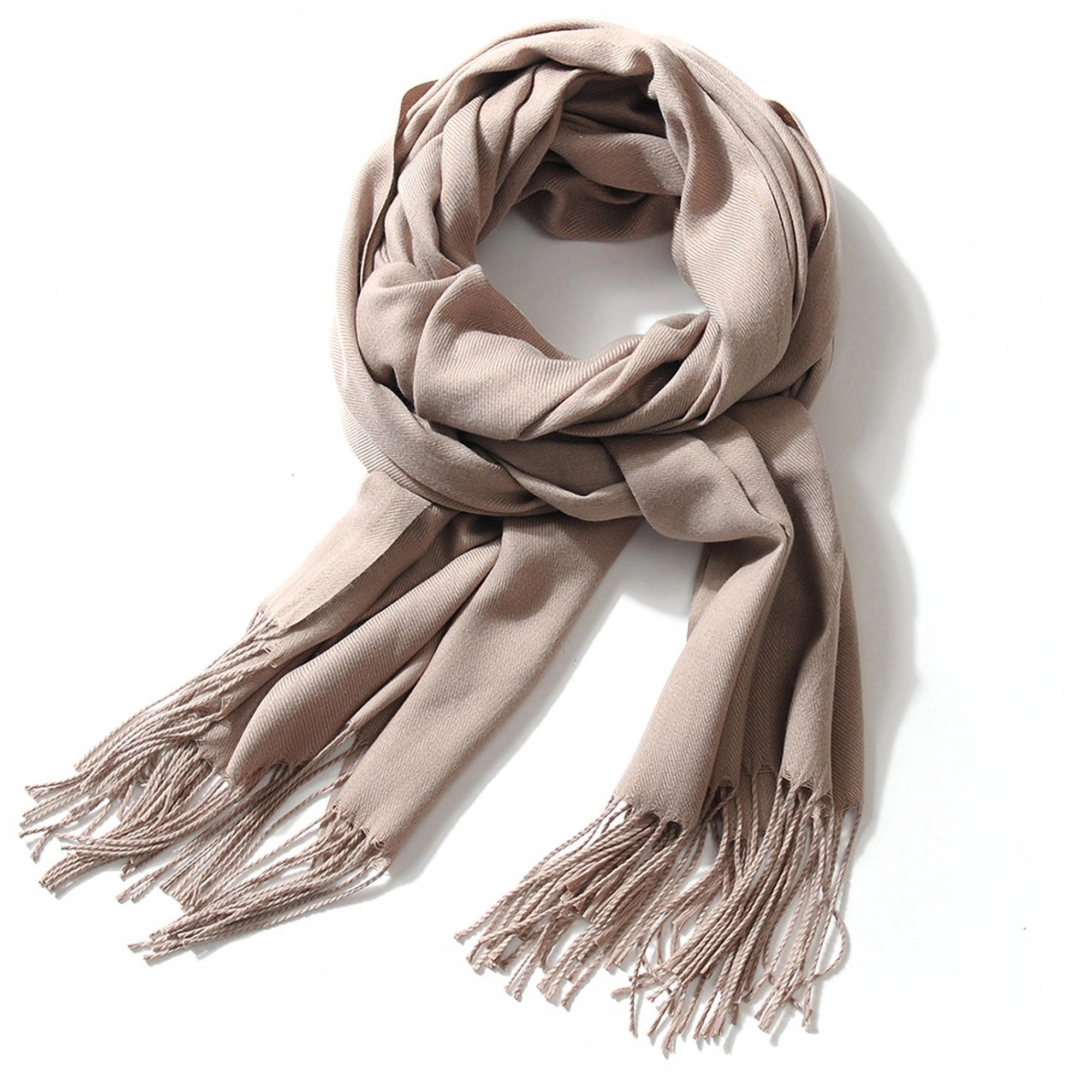 Cashmere Pashmina Woven Scarf With Fringes 6