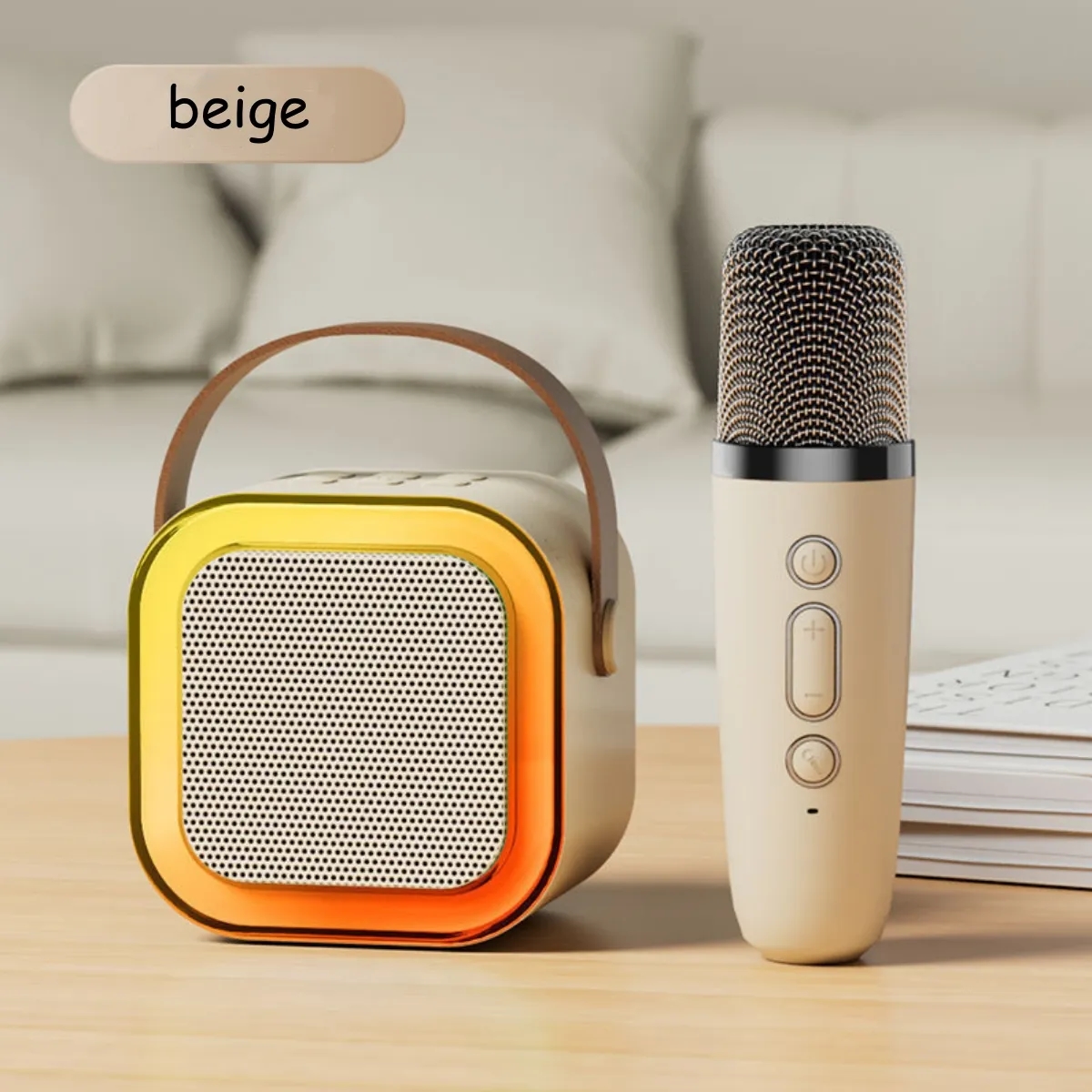 Premium LED Karaoke Machine with Wireless Mircophone 3