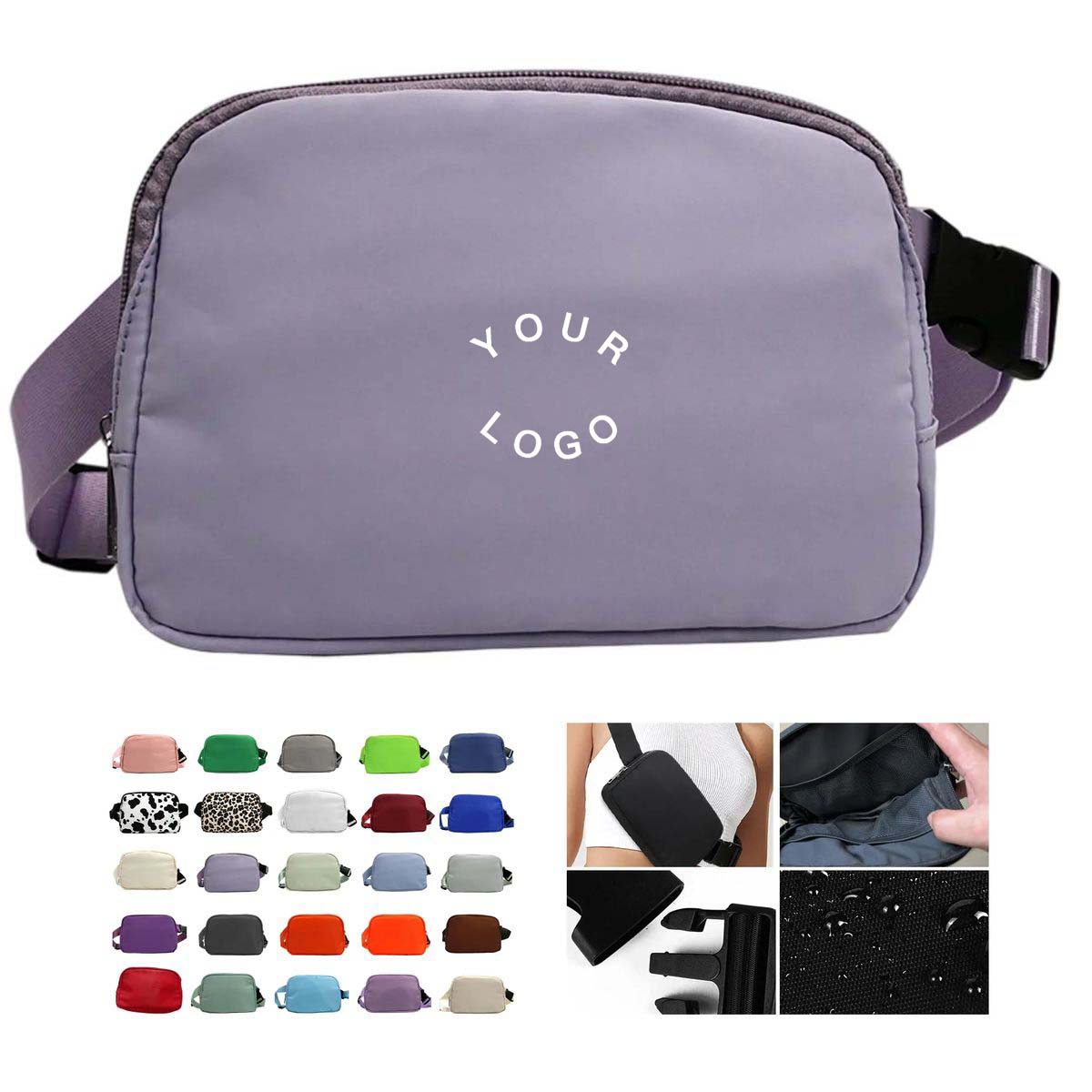 Compact Polyester Crossbody Pouch for Travel 3